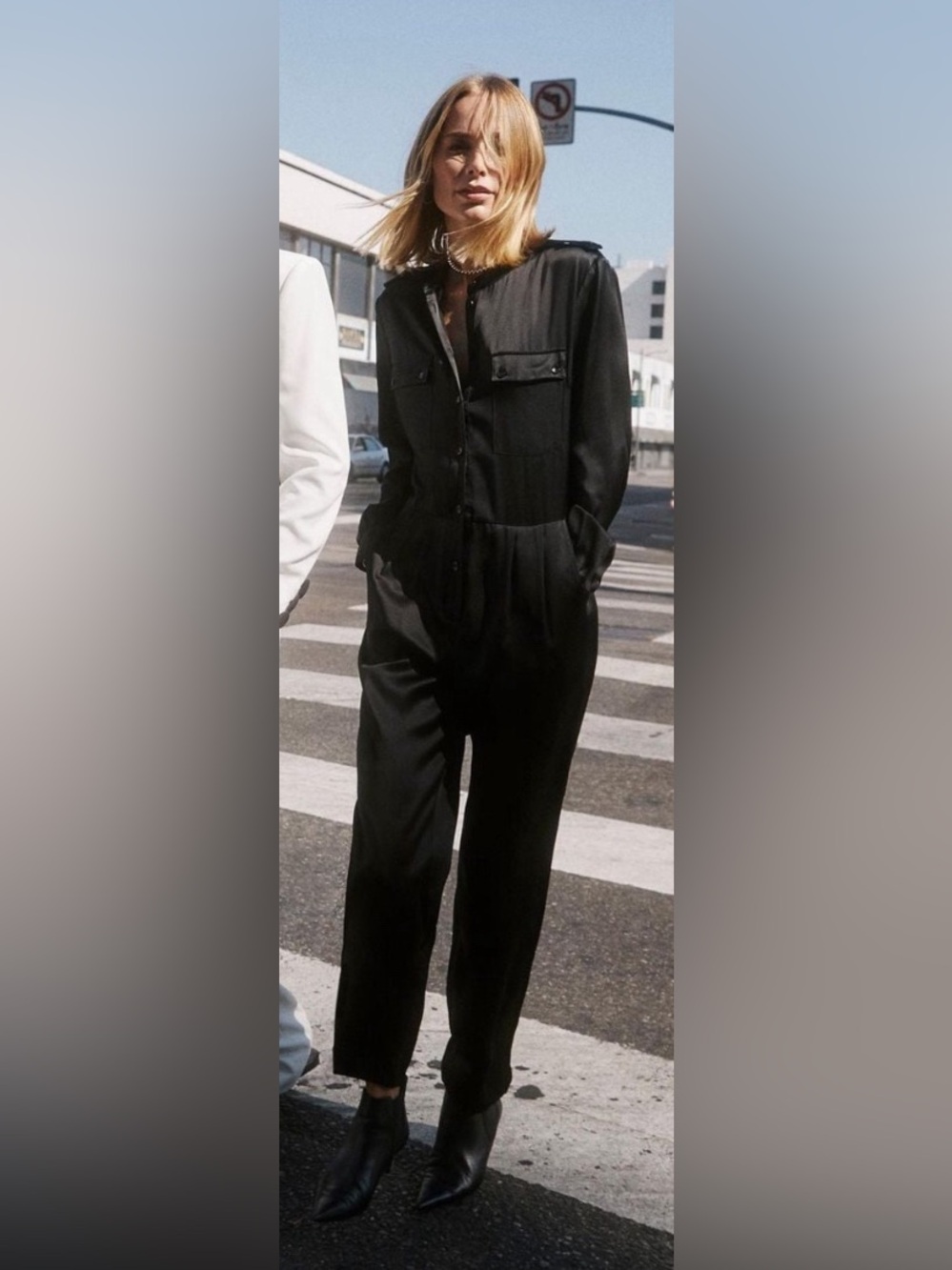 Anine Bing Silk Jumpsuit